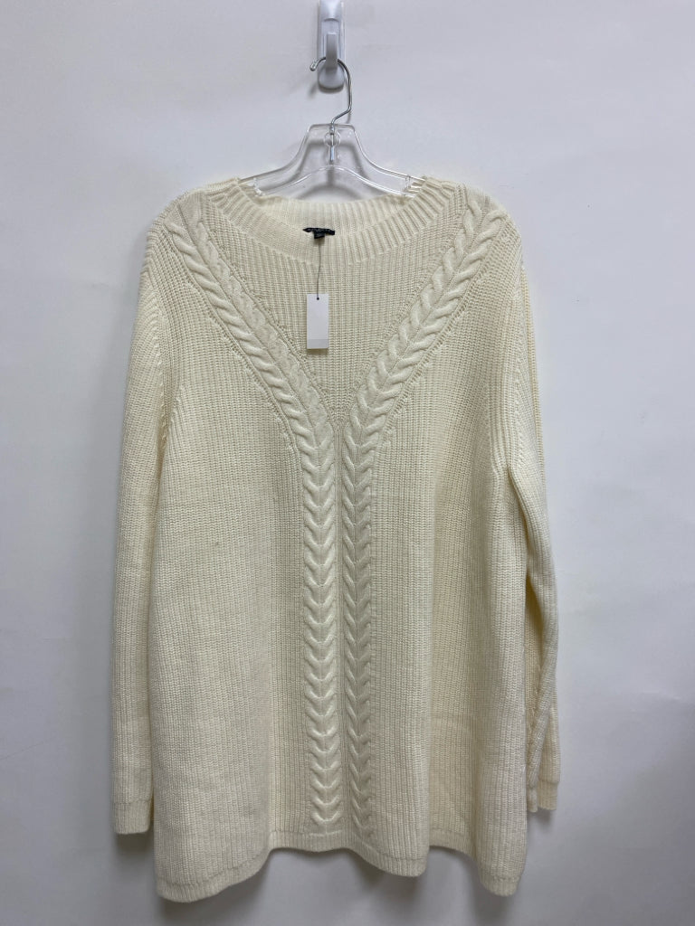 NWT Talbots Size 2X Cream Plus Size Sweater