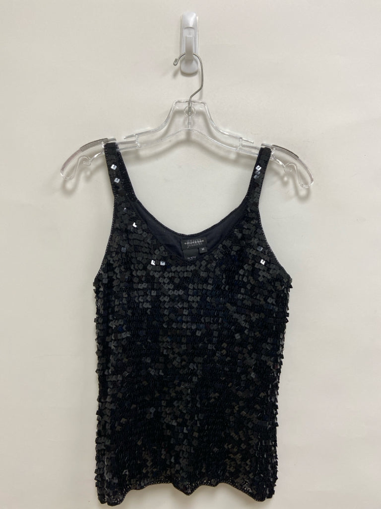 Juliana Collezione Size M Black Sequins Tank Ladies Top