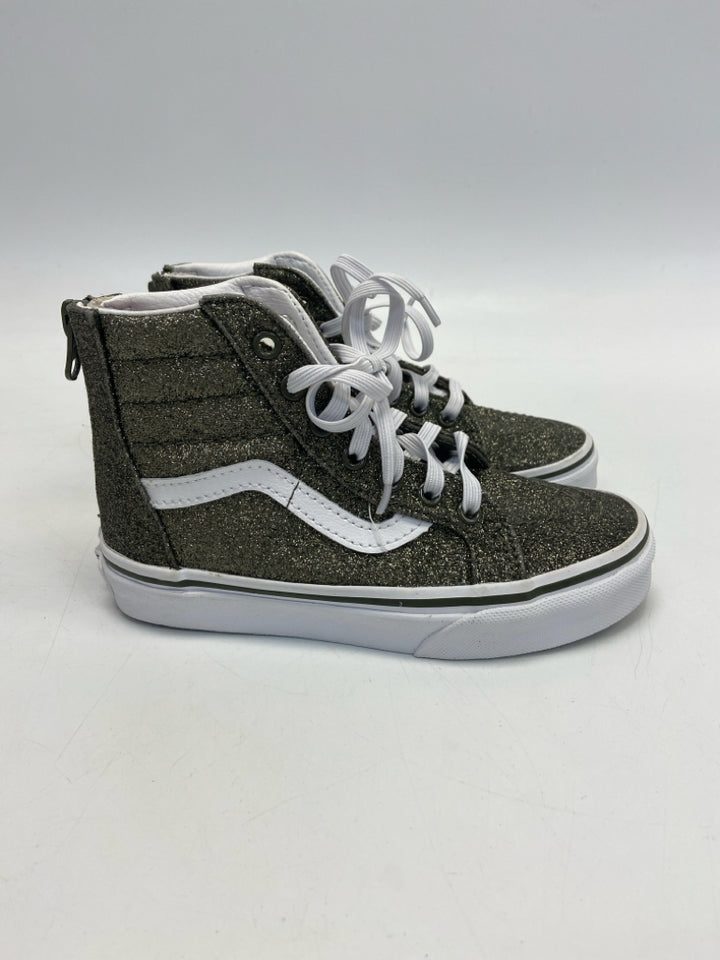 NWOT Vans SIZE 13 Olive White Glitter Girl&