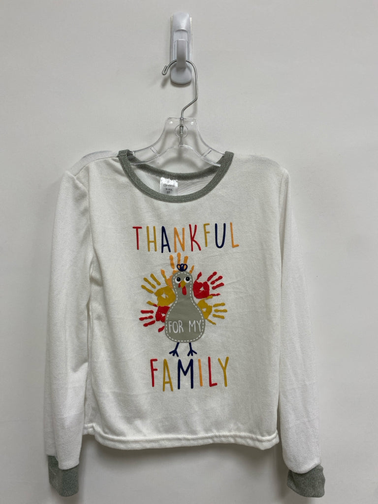 SIZE 3T White Red/Yellow Thanksgiving Long Sleeve Girl&