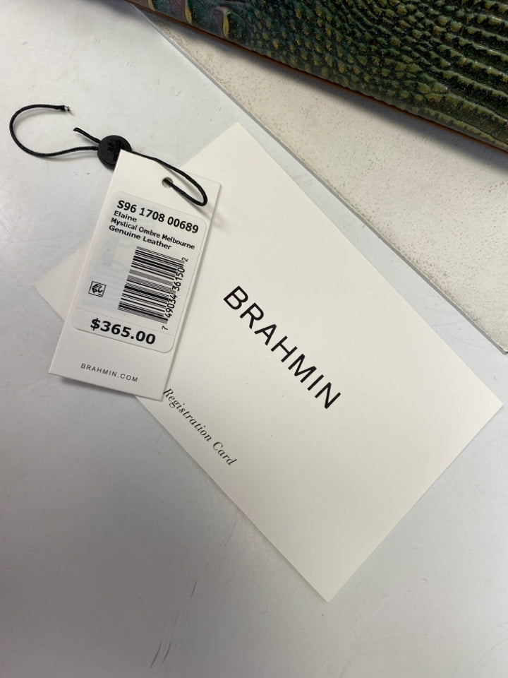 Brahmin Brown Multi-Color Ombre Leather Handbag