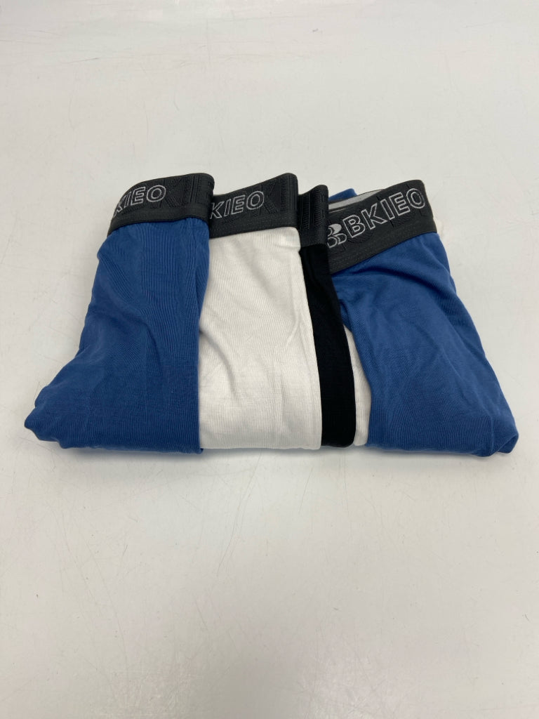 BKIEO Size L Blue Black/White Men&
