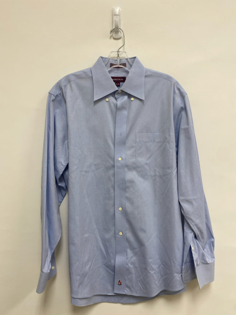 Nordstrom Size 15.5 Light Blue Button Down Men&