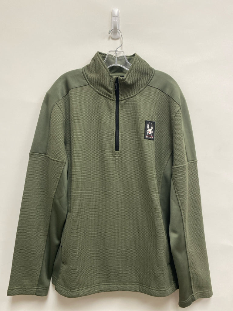 Spyder Size XL Olive Green Texture Men&
