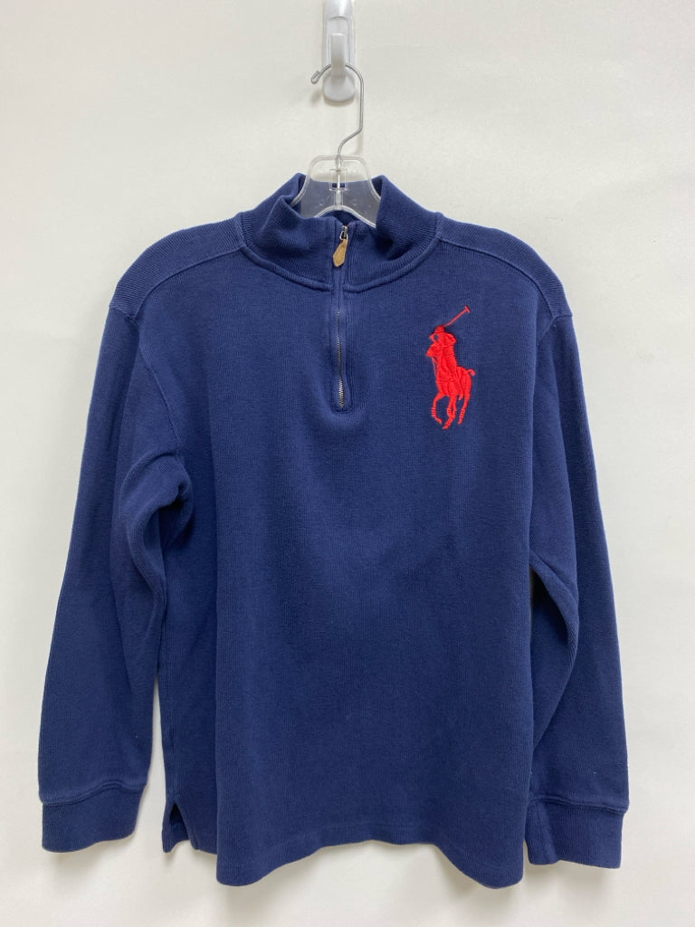 Polo SIZE 14/16 Navy Quarter Zip Boy&