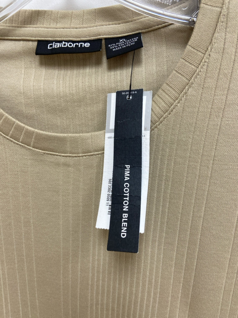 NWT Claiborne Size XL Tan Lines Ladies Top