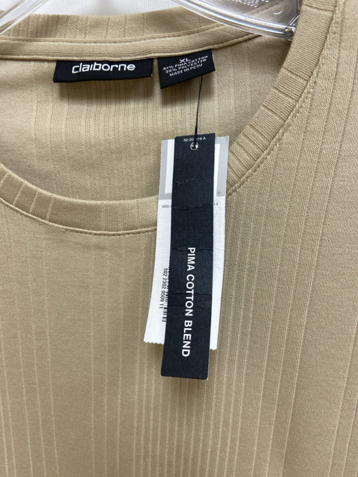 NWT Claiborne Size XL Tan Lines Ladies Top
