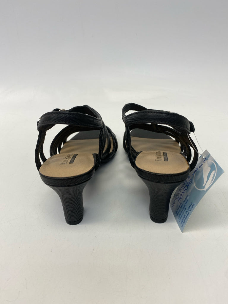 NWT Kim Rogers  Size 6 Black Sandals