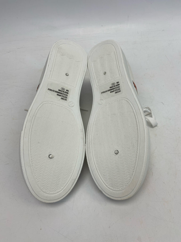 NWOT JellyPop  Size 10 White Brown/Blk Lace-up Sneakers