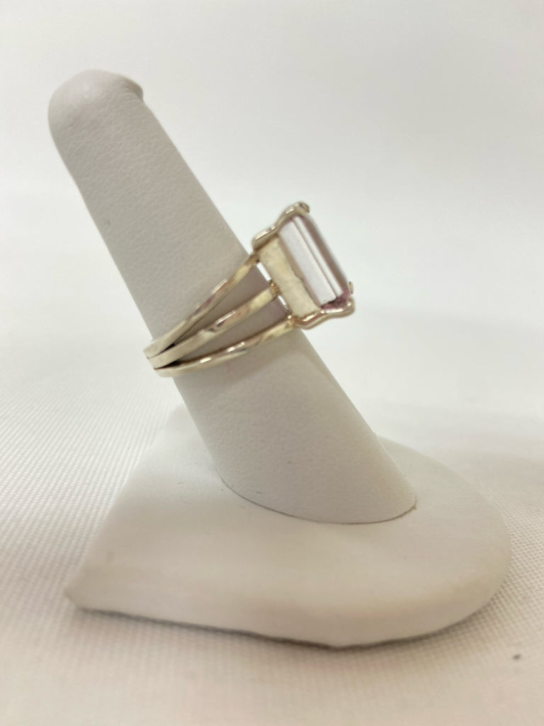 Lilac Silver Rectangle(s) Ring