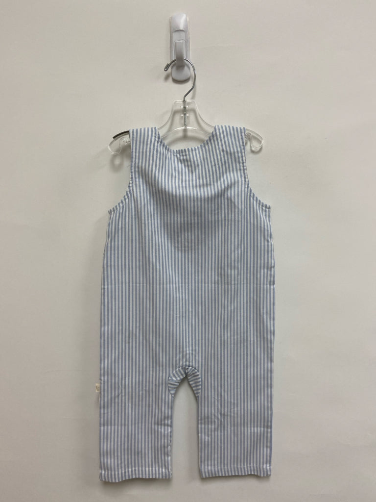 NWT ELEGANT BABY SIZE 6-9M Blue White Stripe Sleeveless Boy&