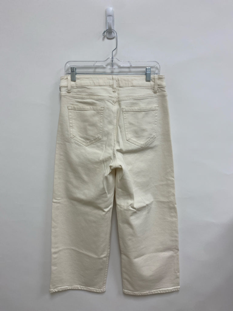 J Jill Size 10 Cream Denim Ladies Jeans