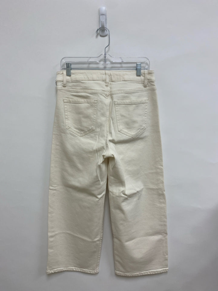 J Jill Size 10 Cream Denim Ladies Jeans