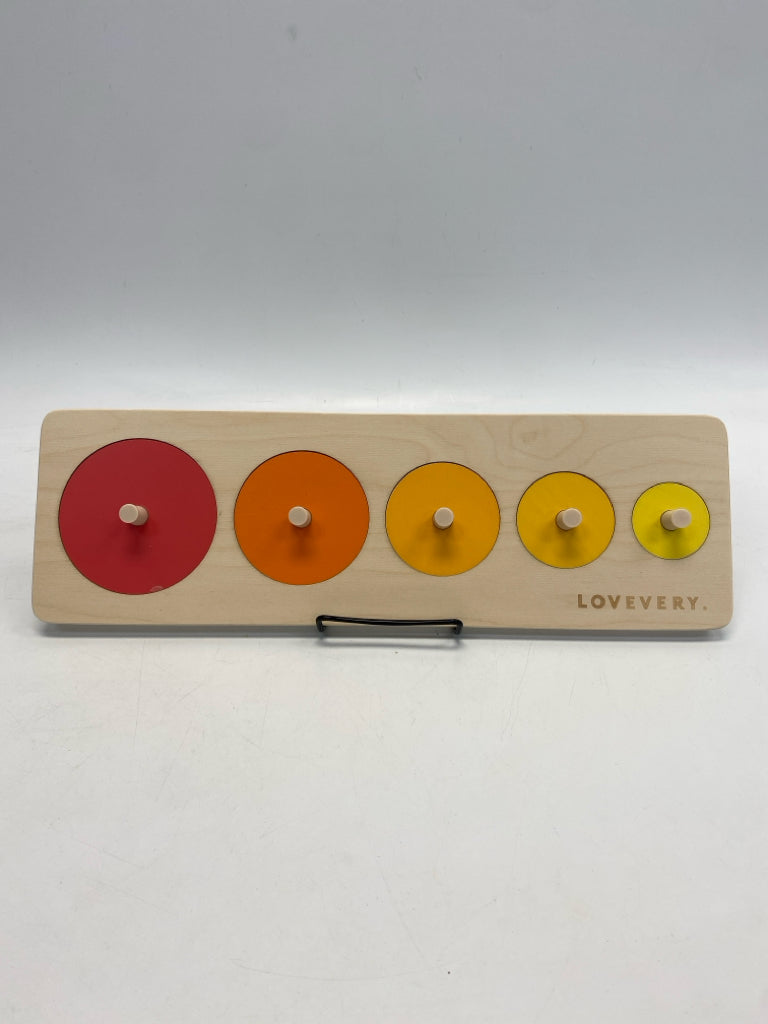 Lovevery Natural Multi Color Wood Kids Puzzle