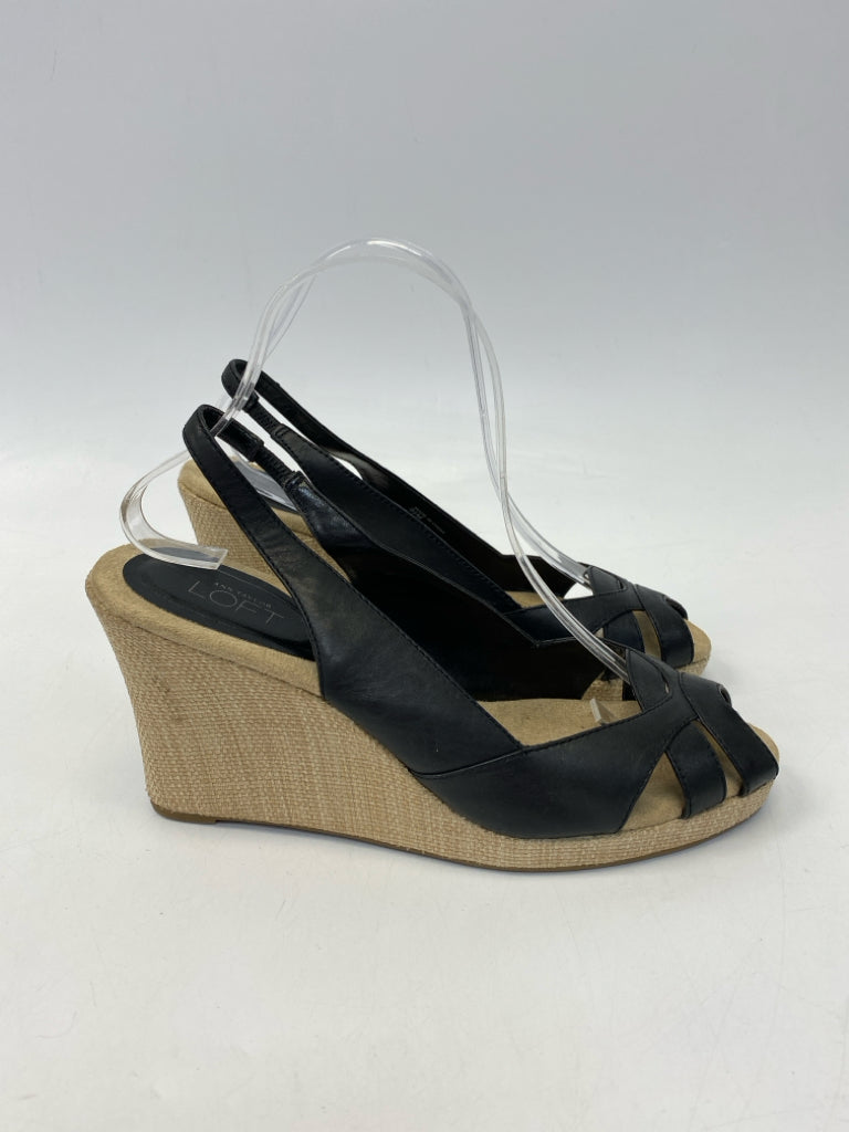 Ann Taylor  Size 9.5 Black Sandals