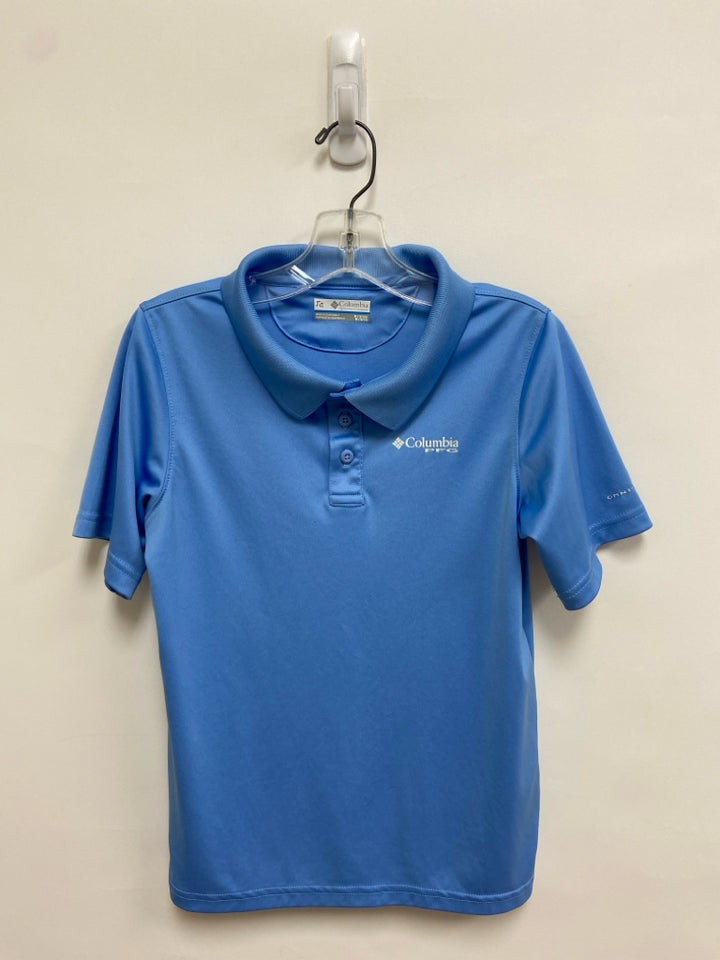 Columbia SIZE 10/12 Powder Blue Polo Boy&