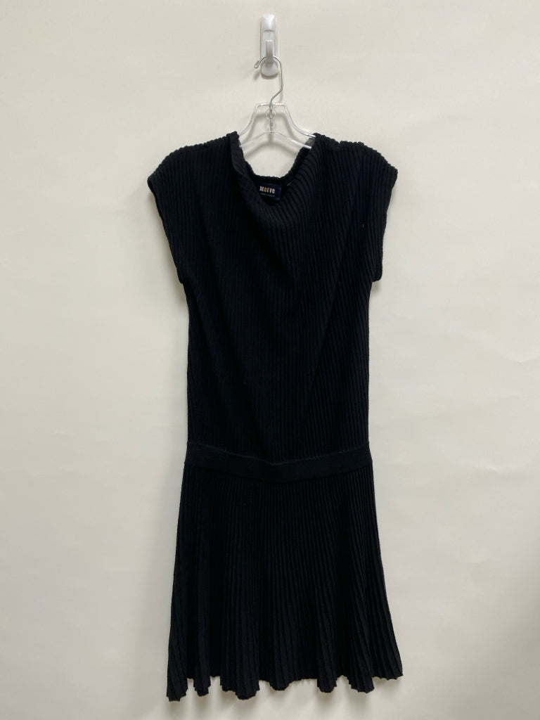 Maeve Size M Black Ribbed Knit Ladies Dress