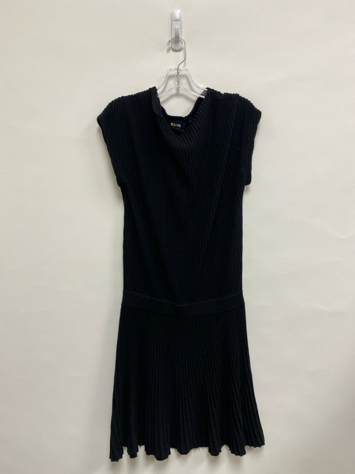 Maeve Size M Black Ribbed Knit Ladies Dress