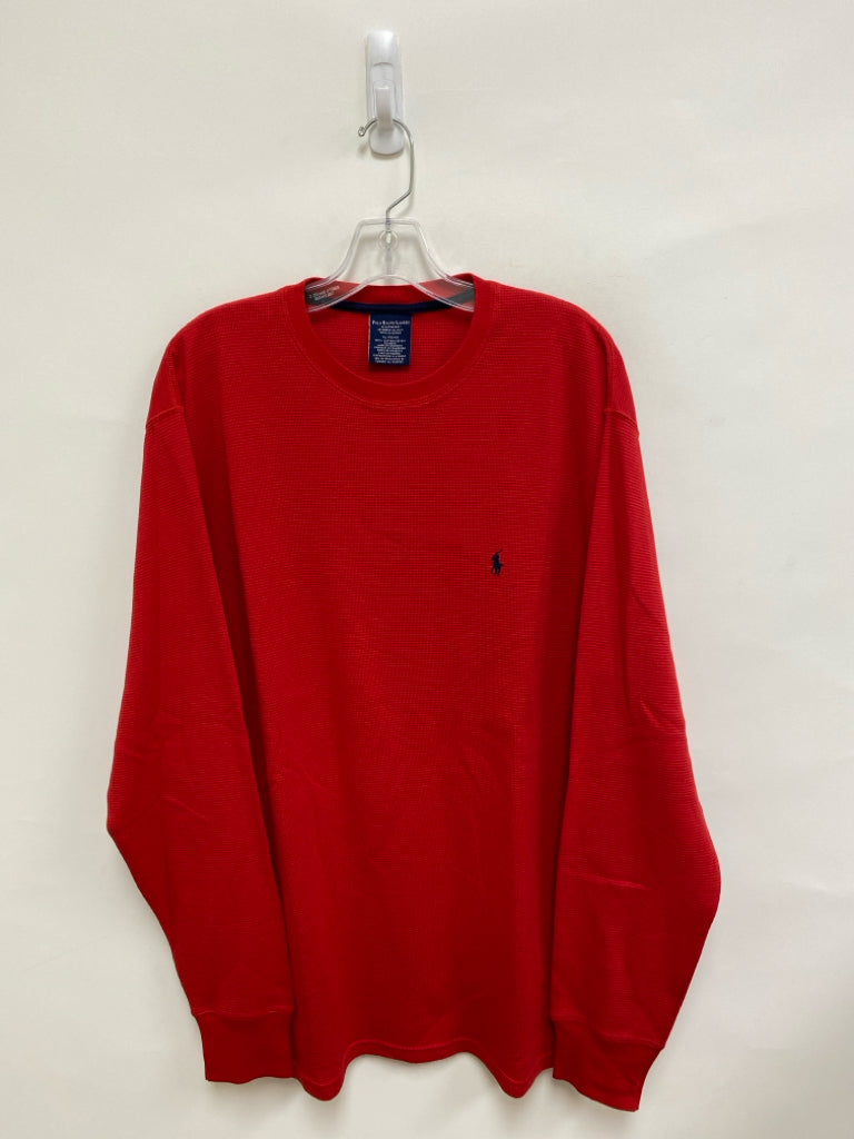 Polo Size XL Red Waffle Men&