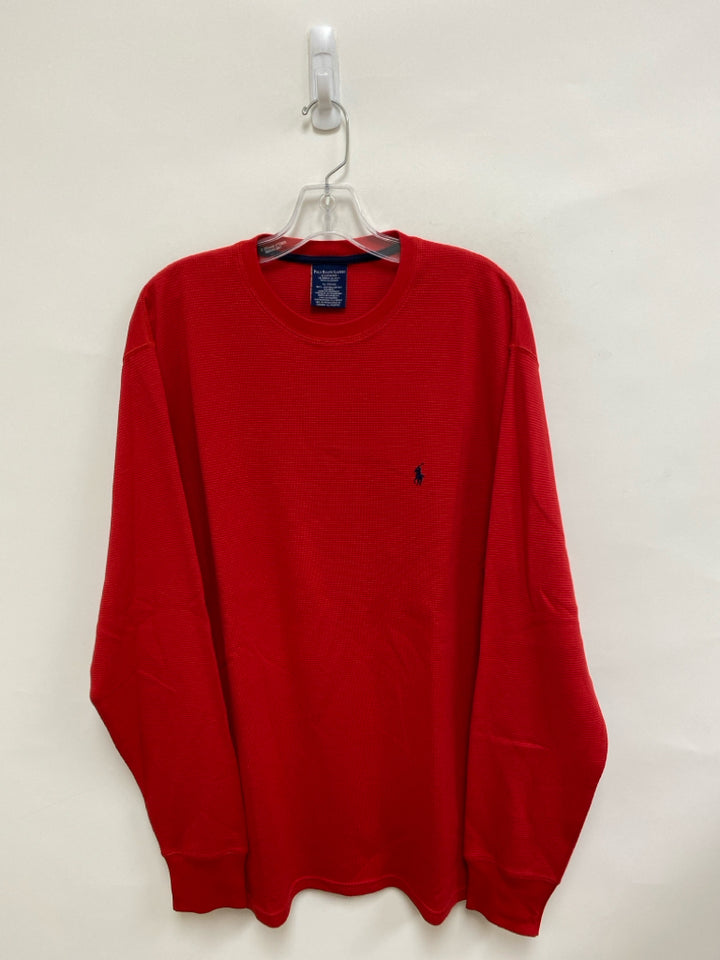 Polo Size XL Red Waffle Men&