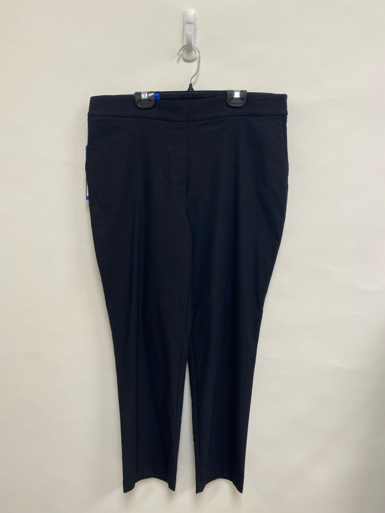 NWT Hilary Radley Size L Black Pull-on Ladies Pants