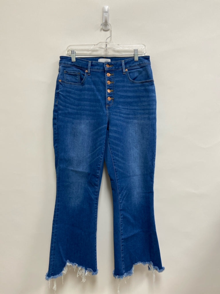 LOFT Size 12 Blue Button Up Ladies Jeans
