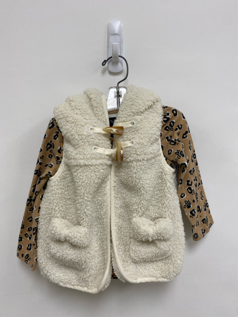 Cynthia Rowley SIZE 18M Cream Tan Animal Print Boucle Girl&