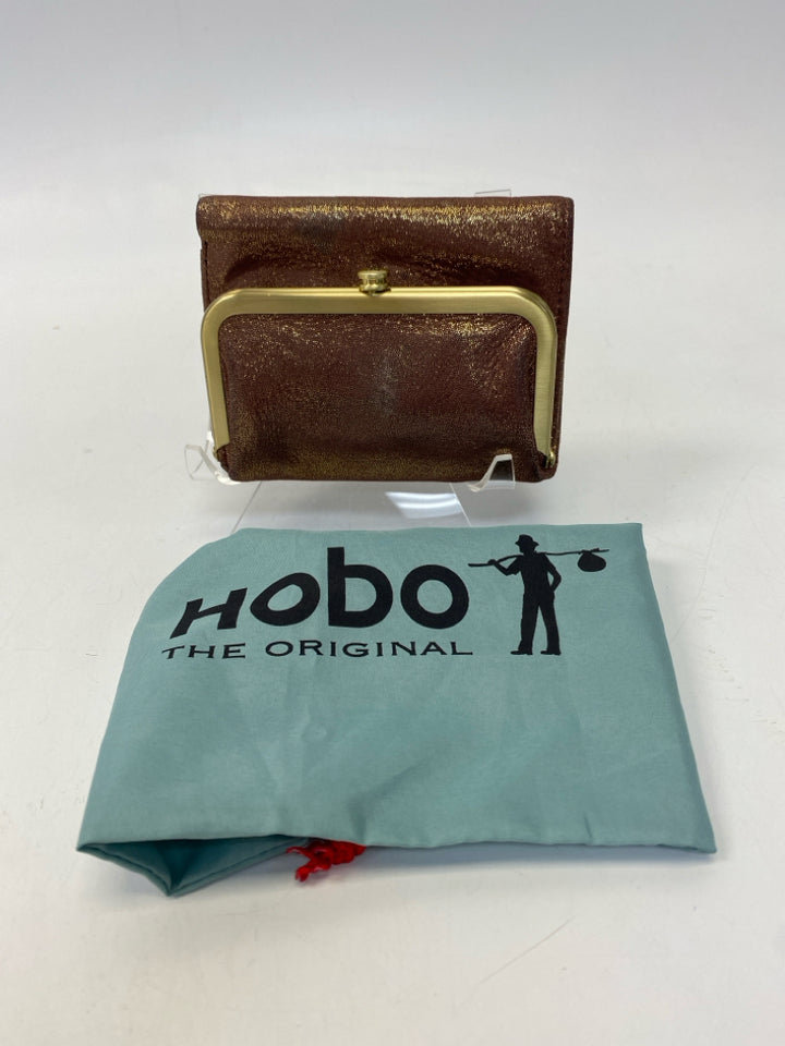 Hobo Mauve Gold Shimmery Wallet