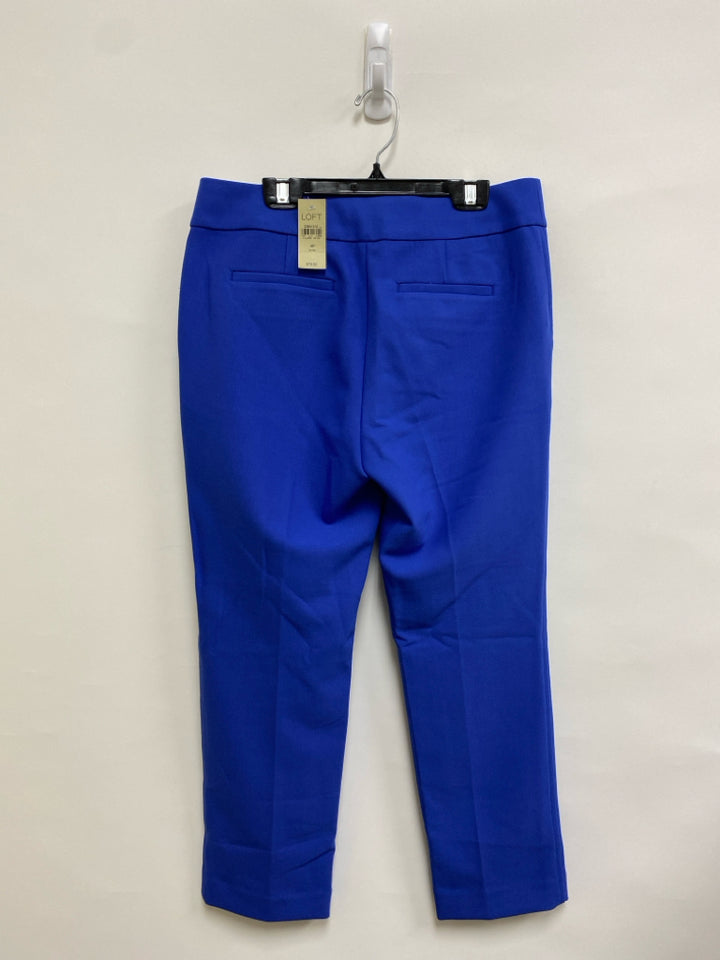 NWT LOFT Size 4P Blue Cropped Petite Pants