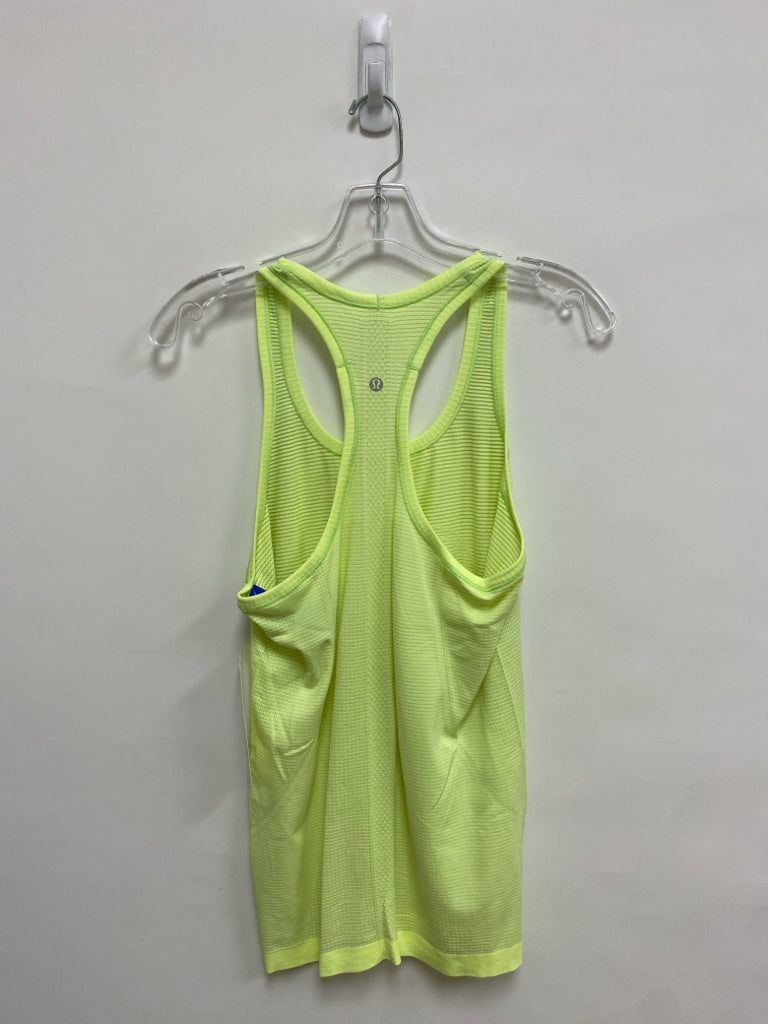 NWT Lululemon Size 8 Neon Yellow Sleeveless Athletic Top