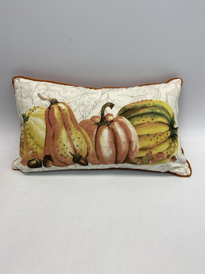 Yellow/Orange Brown/White Pumpkin Fall