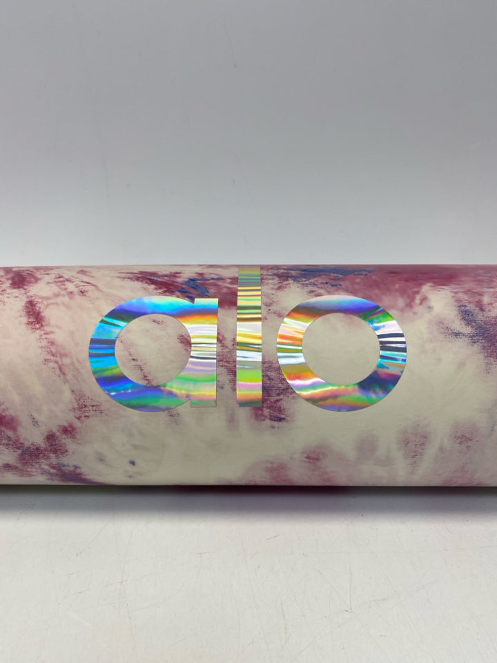 alo Pink White/Blue Tie Dye Yoga Mat