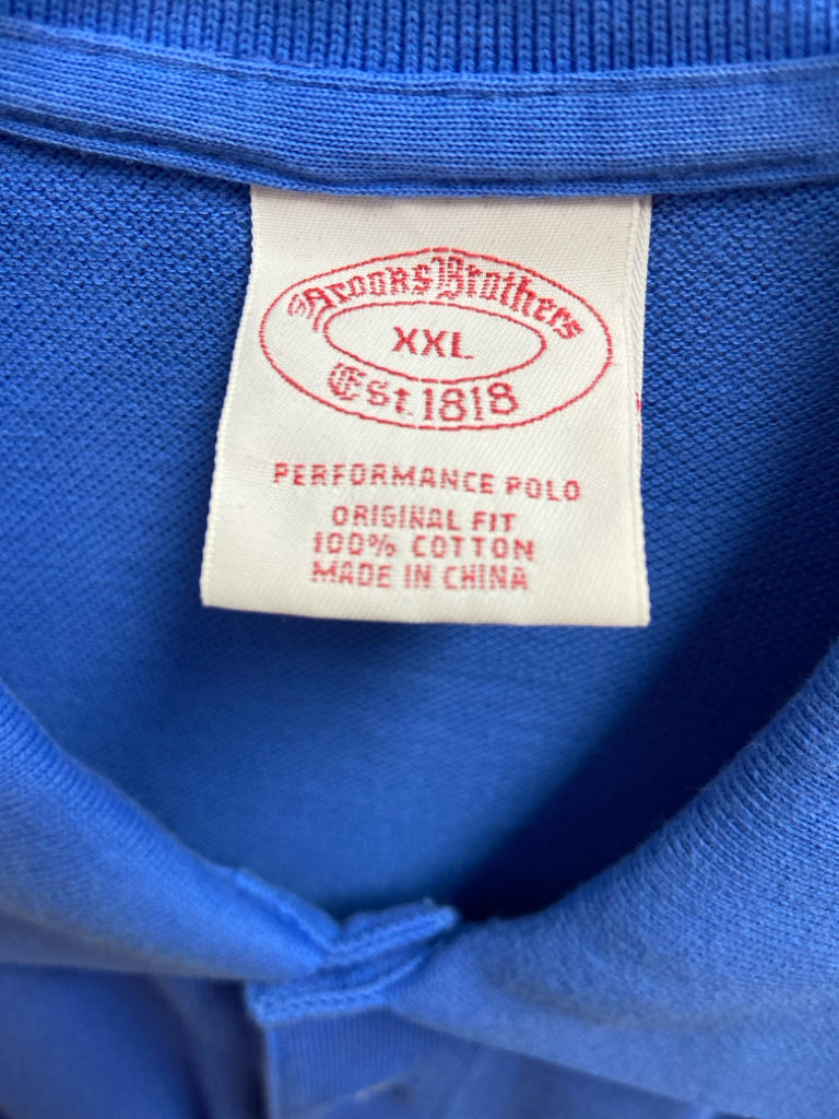 Brooks Brothers Size XXL Blue Polo Men&