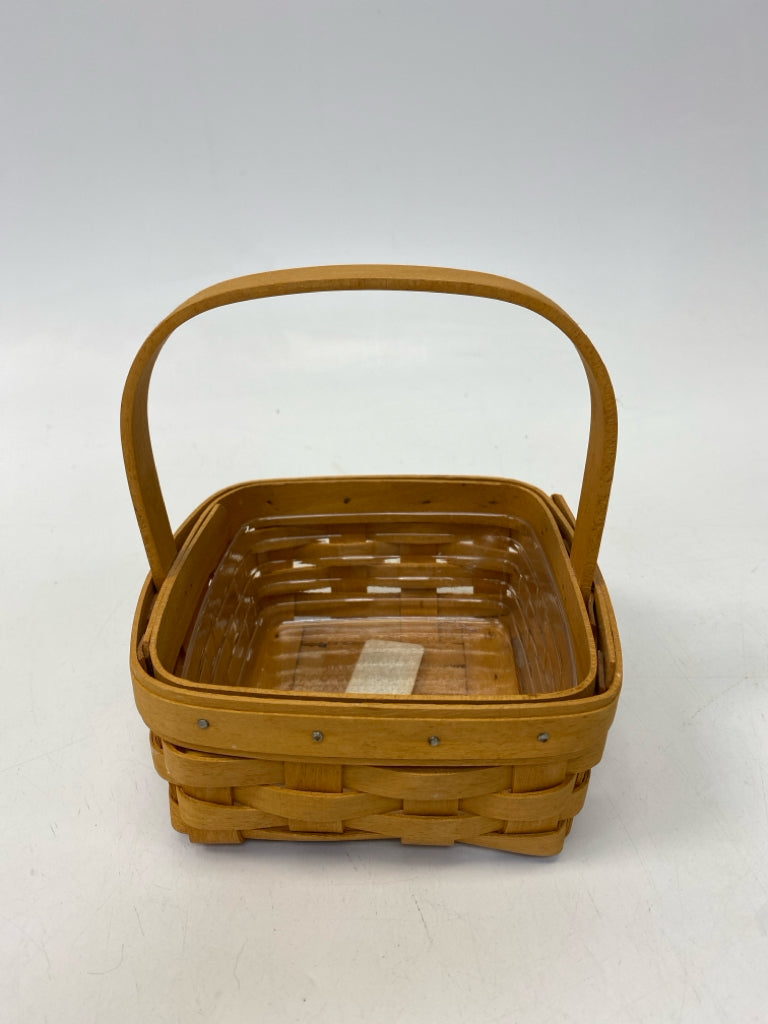 Longaberger Brown Woven Wood Basket