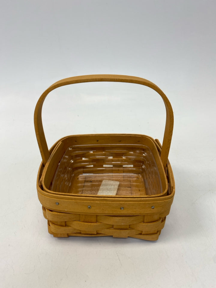 Longaberger Brown Woven Wood Basket