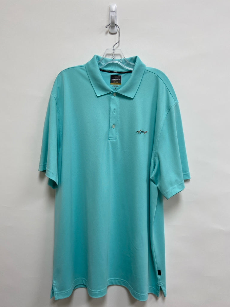 Greg Norman Size XL Aqua Polo Men&