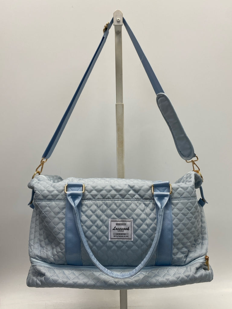 Lovevook Powder Blue Quilted Duffle Bag