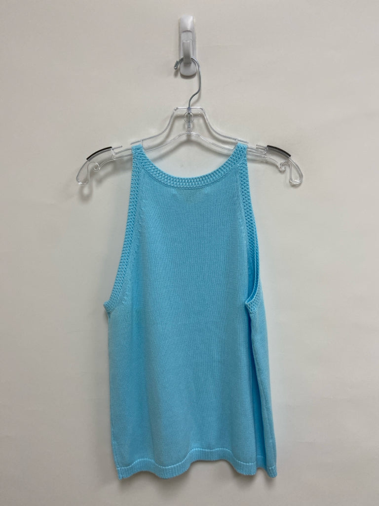 NWT LILLY PULITZER Size L Aqua Pink Lighthouse Sleeveless Ladies Sweater