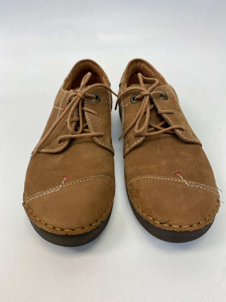 Josef Seibel  Size 39 Brown Lace-up Flats