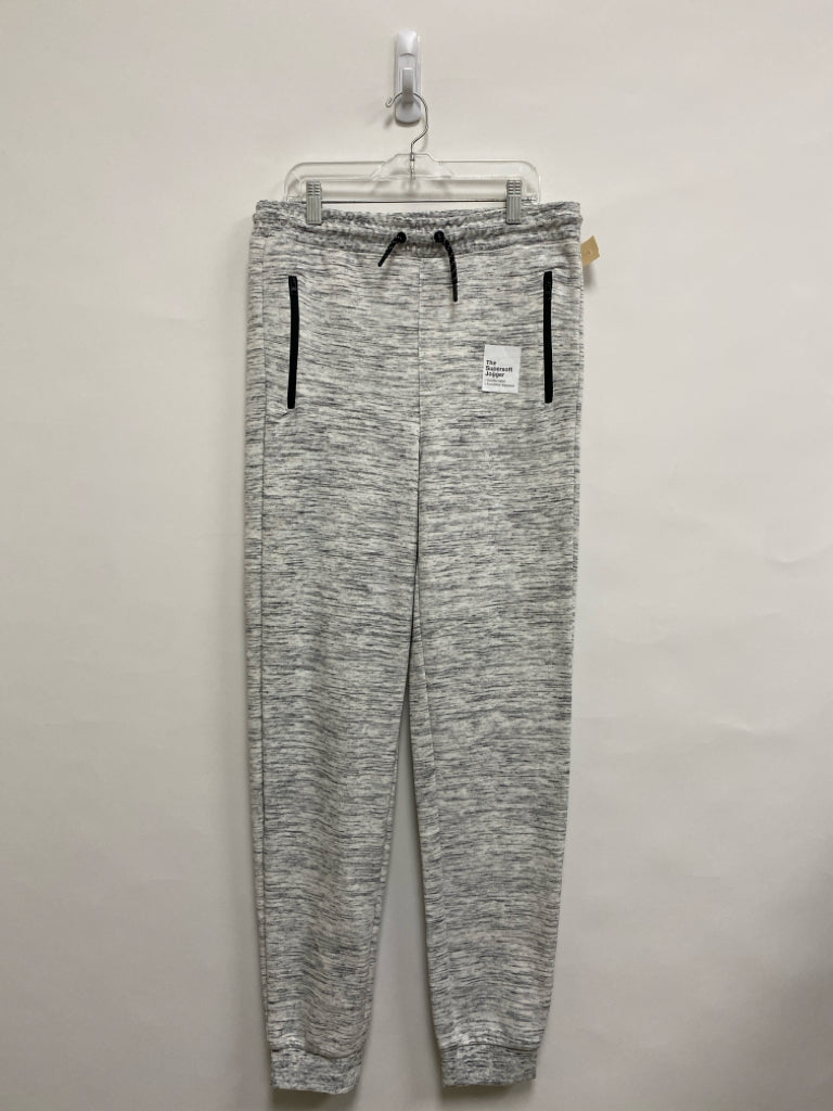 NWT Sonoma SIZE 18/20 White Charcoal Mottled Joggers Boy&