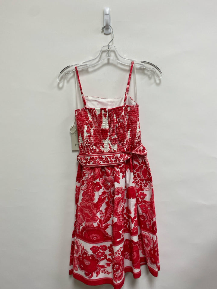 NEW Joie Size 6 White Red/Pink Flowers Sleeveless Ladies Dress