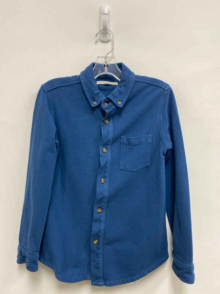 HOPE&amp;HENRY SIZE M Blue Buttons Long Sleeve Boy&