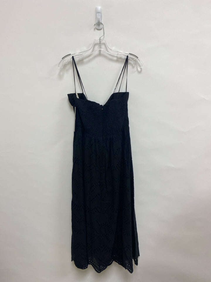 NWT Size L Black Sleeveless Eyelet Ladies Dress