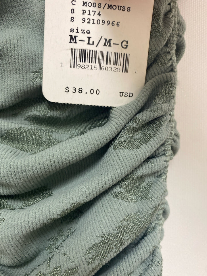 NWT Free People Size M Sage Flowers Ladies Top