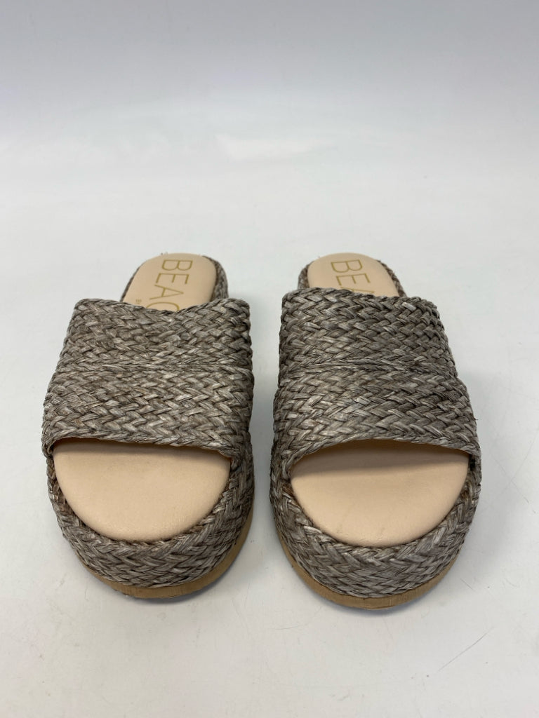 Size 7 Taupe Woven Sandals