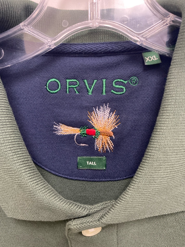 Orvis Size XXL Dark Green Polo Men&