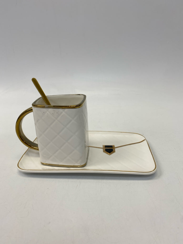 White Gold Color Coffee Mug