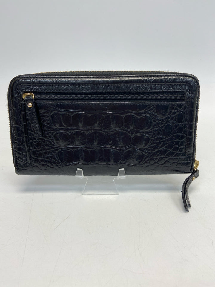 Brahmin Black Embossed Wallet
