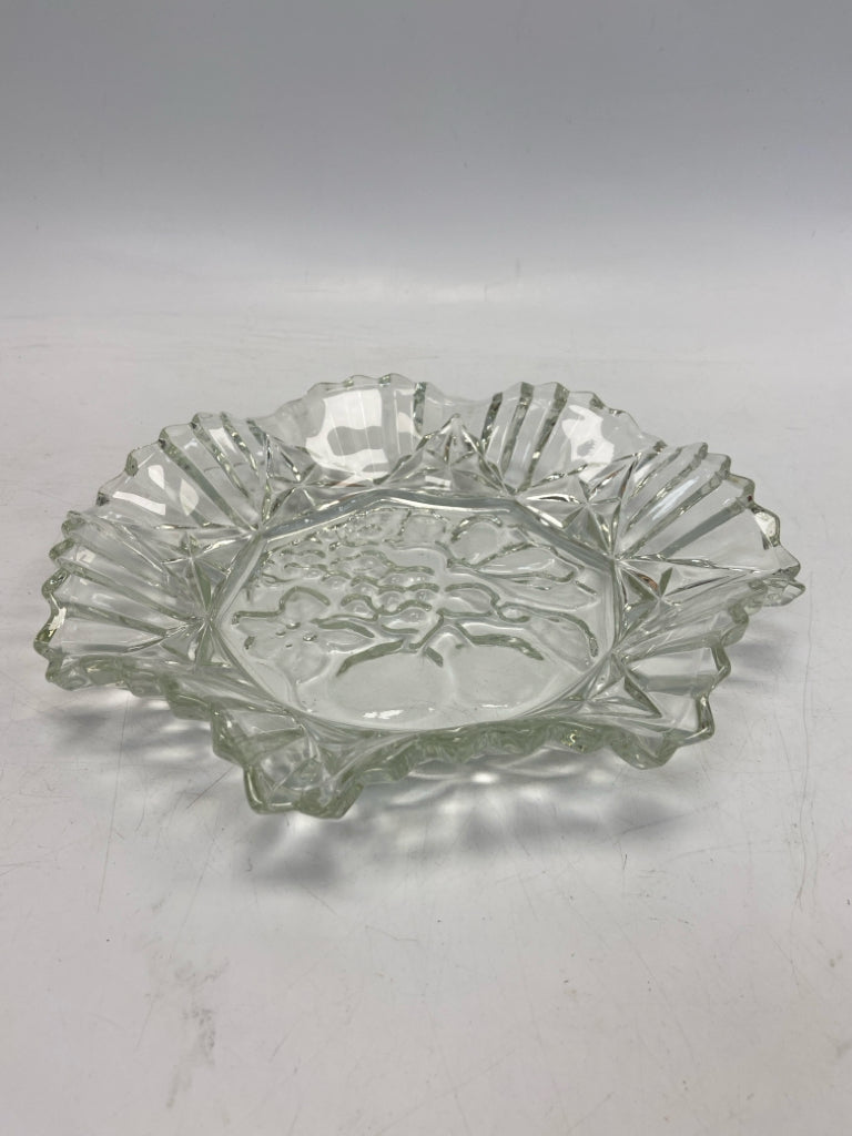 Clear Fruit Glass Serving Piece