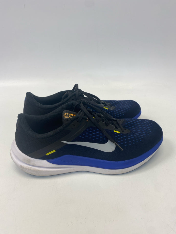 Nike US Shoe Size 10 Blue/Blk Lace-up Sneakers